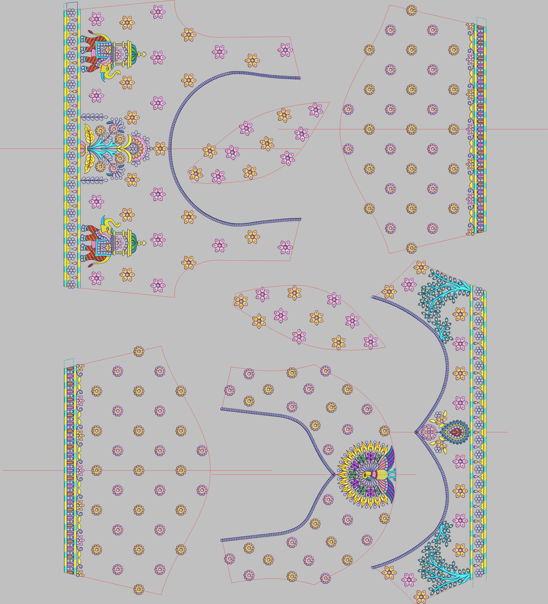Sequence Stitch Blouse 017