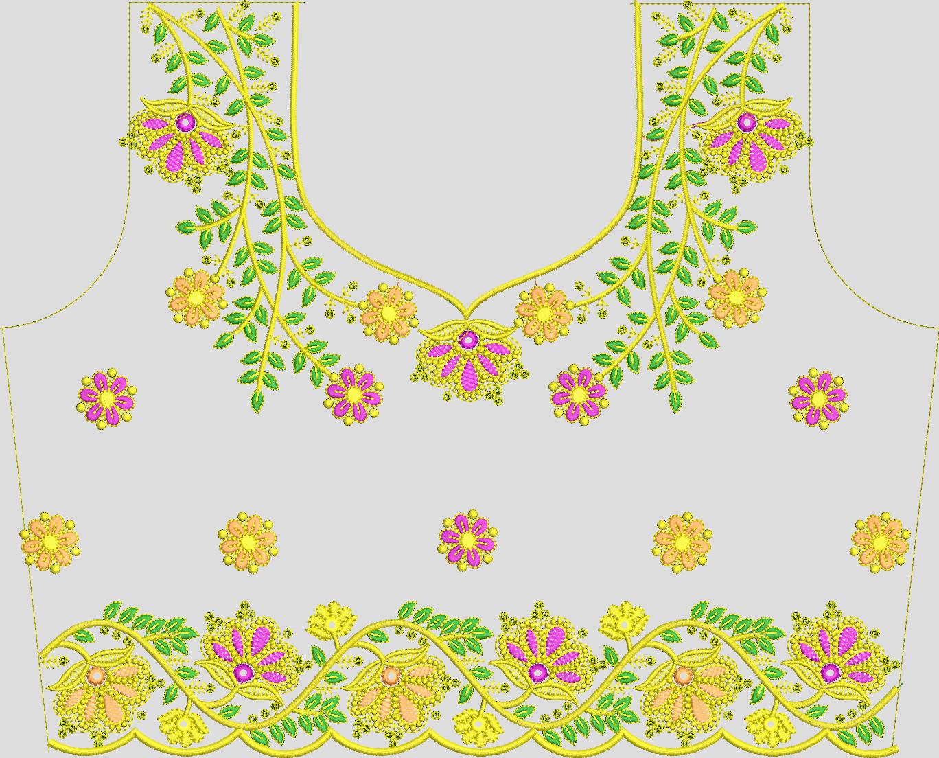 Sequence Stitch Blouse 022