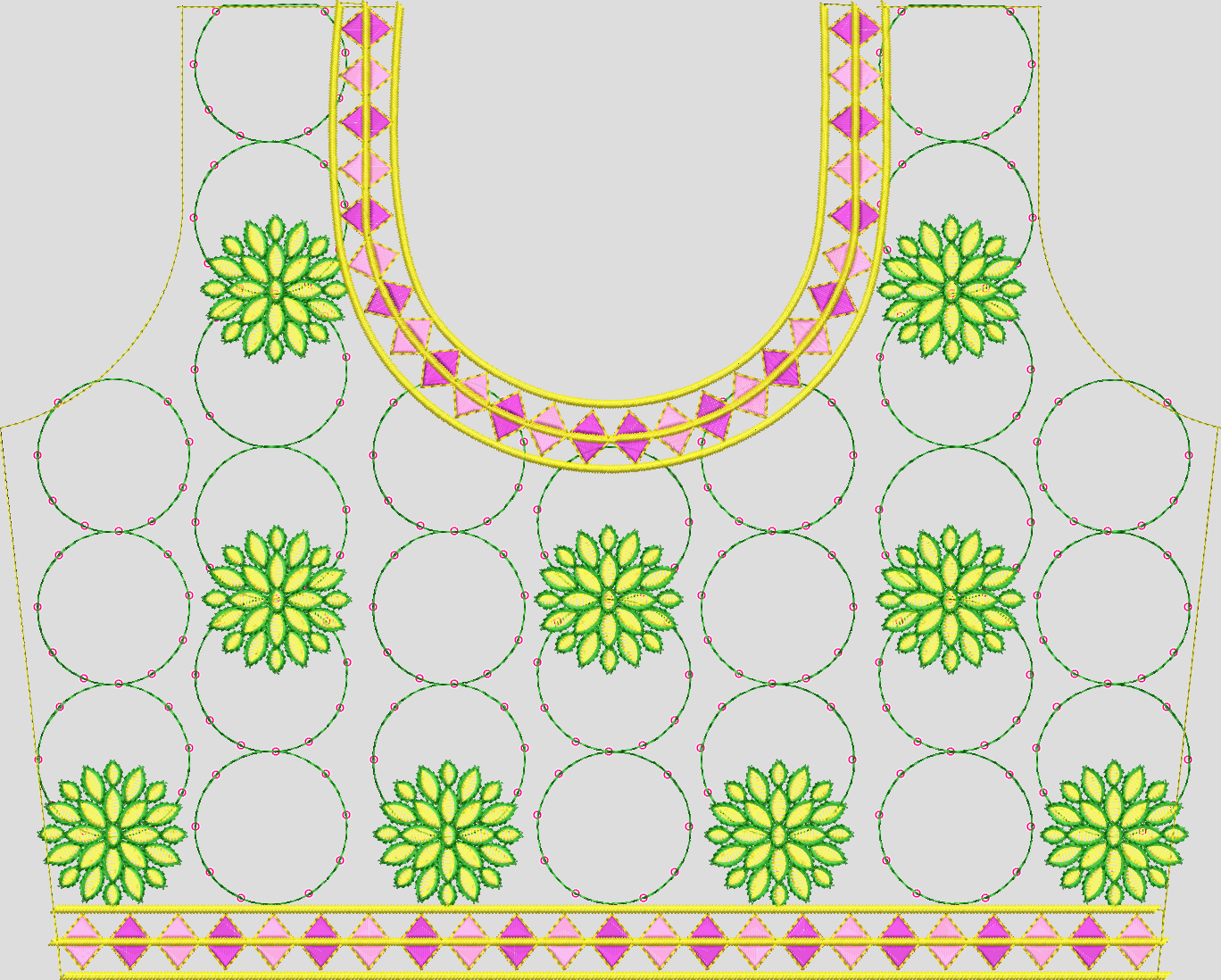 Sequence Stitch Blouse 034