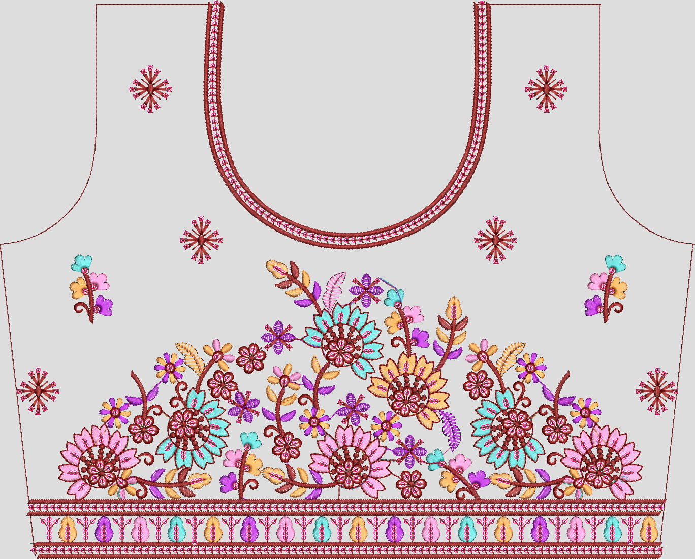 Sequence Stitch Blouse 037