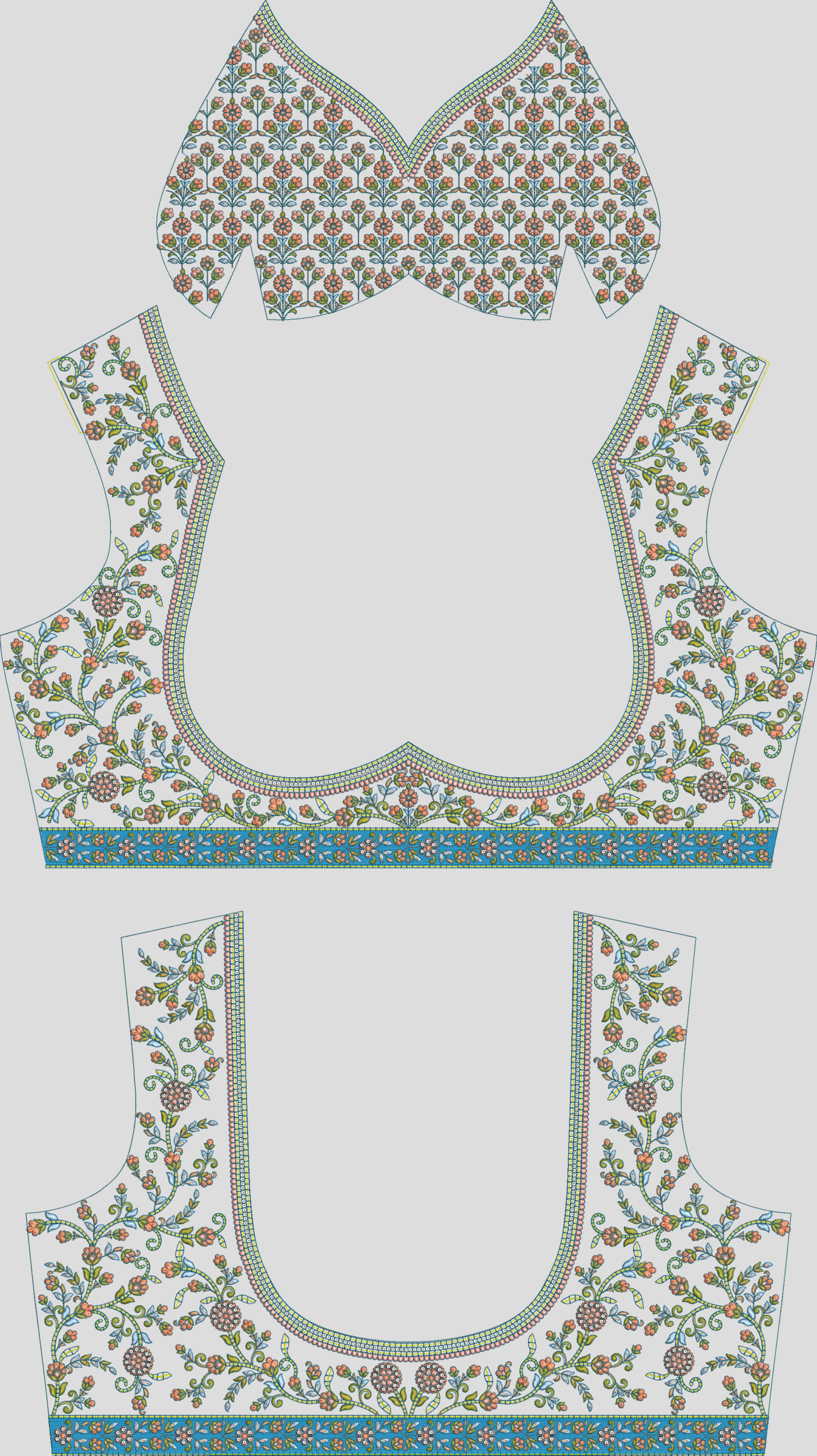 Sequence Stitch Blouse 045