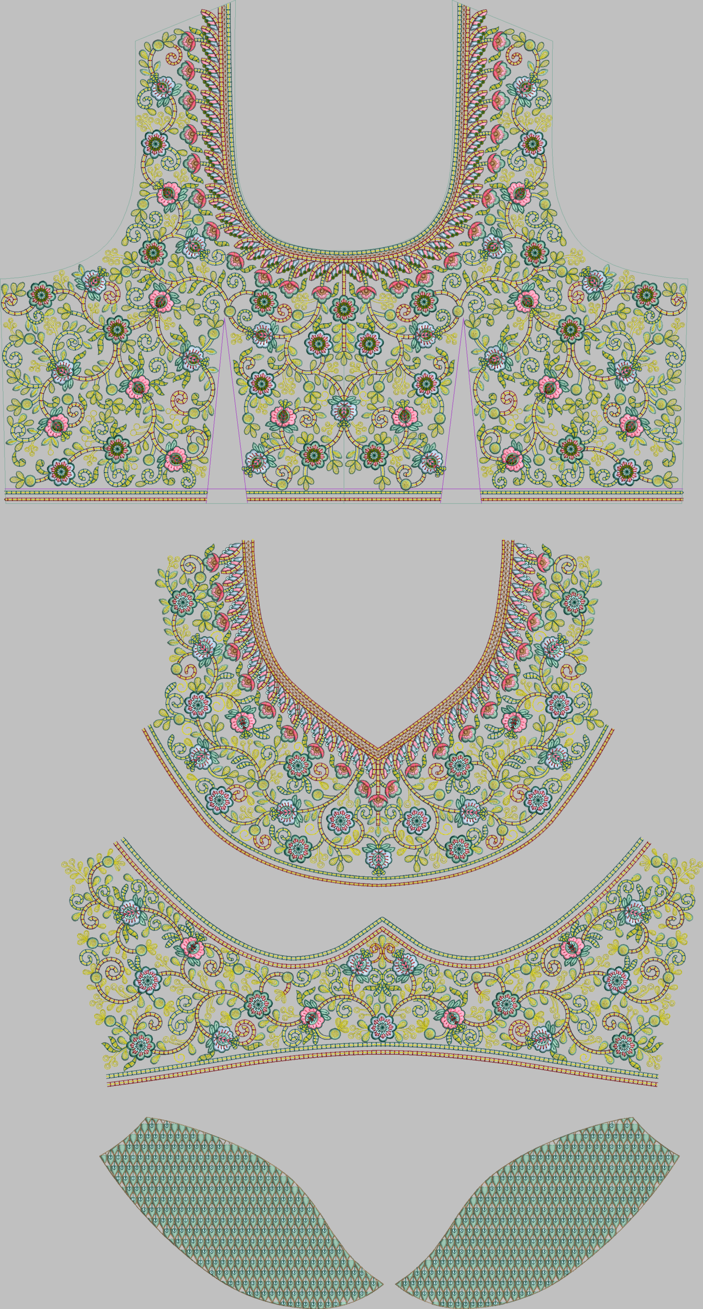 Sequence Stitch Blouse 046
