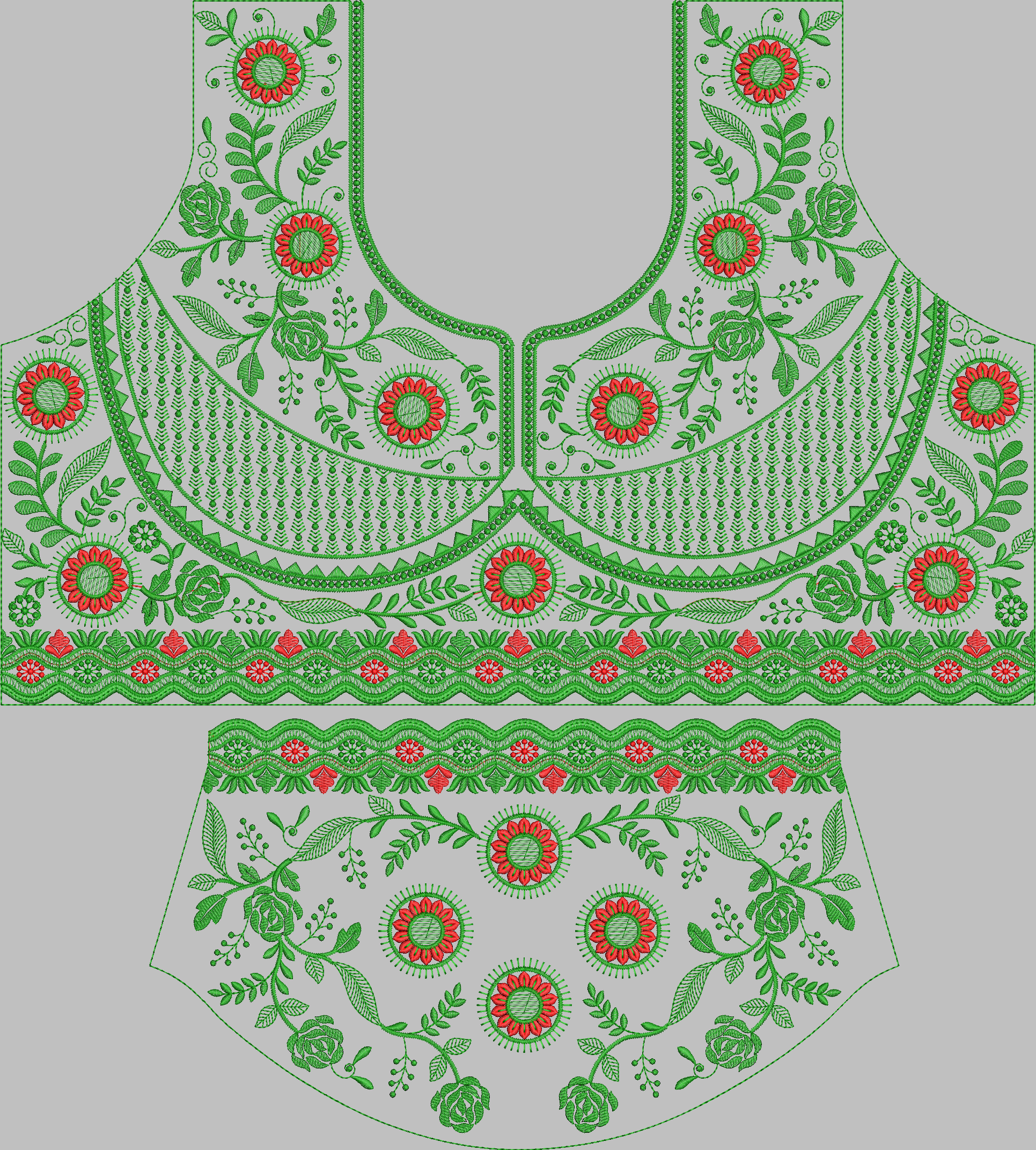 Sequence Stitch Blouse 049