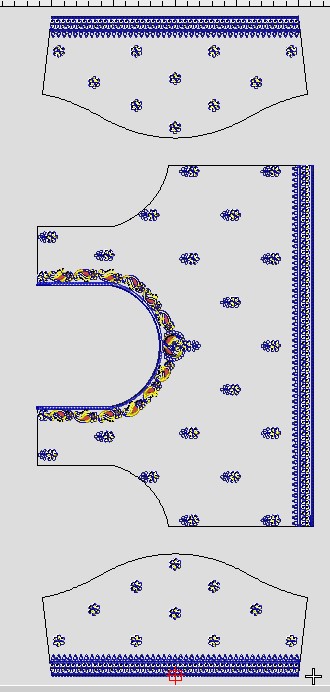 Cording Saree Design 0128 - Image 2