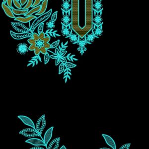 Long suit with panel top and dupatta 136