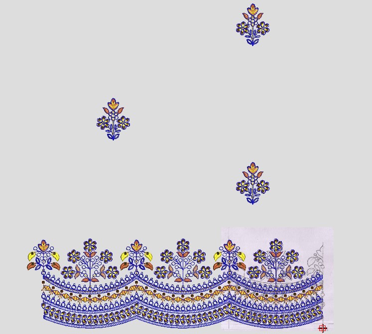 Cording Saree Design 0125 - Image 3