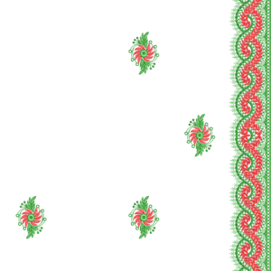 Premium Cording C Pallu Set 054