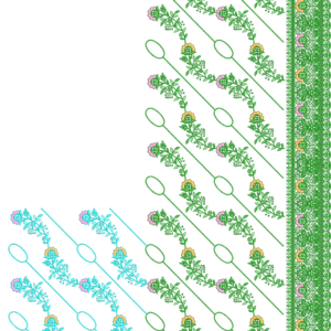 Premium Cording C Pallu Set 074