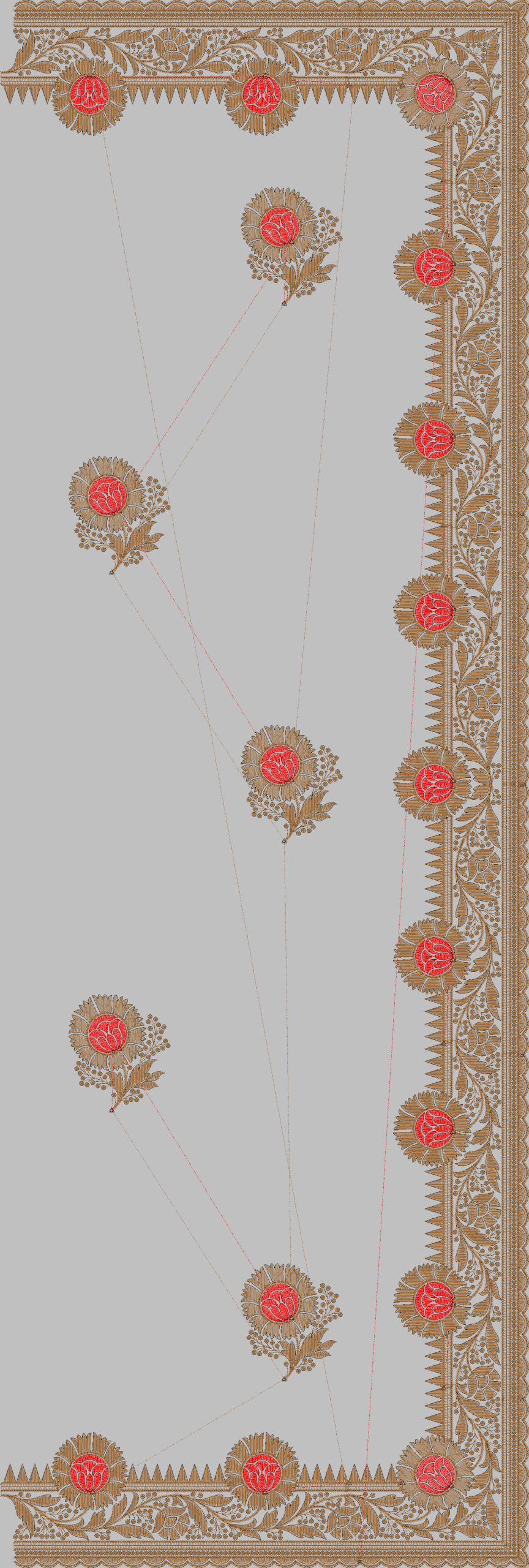 Designer Multi Saree 528