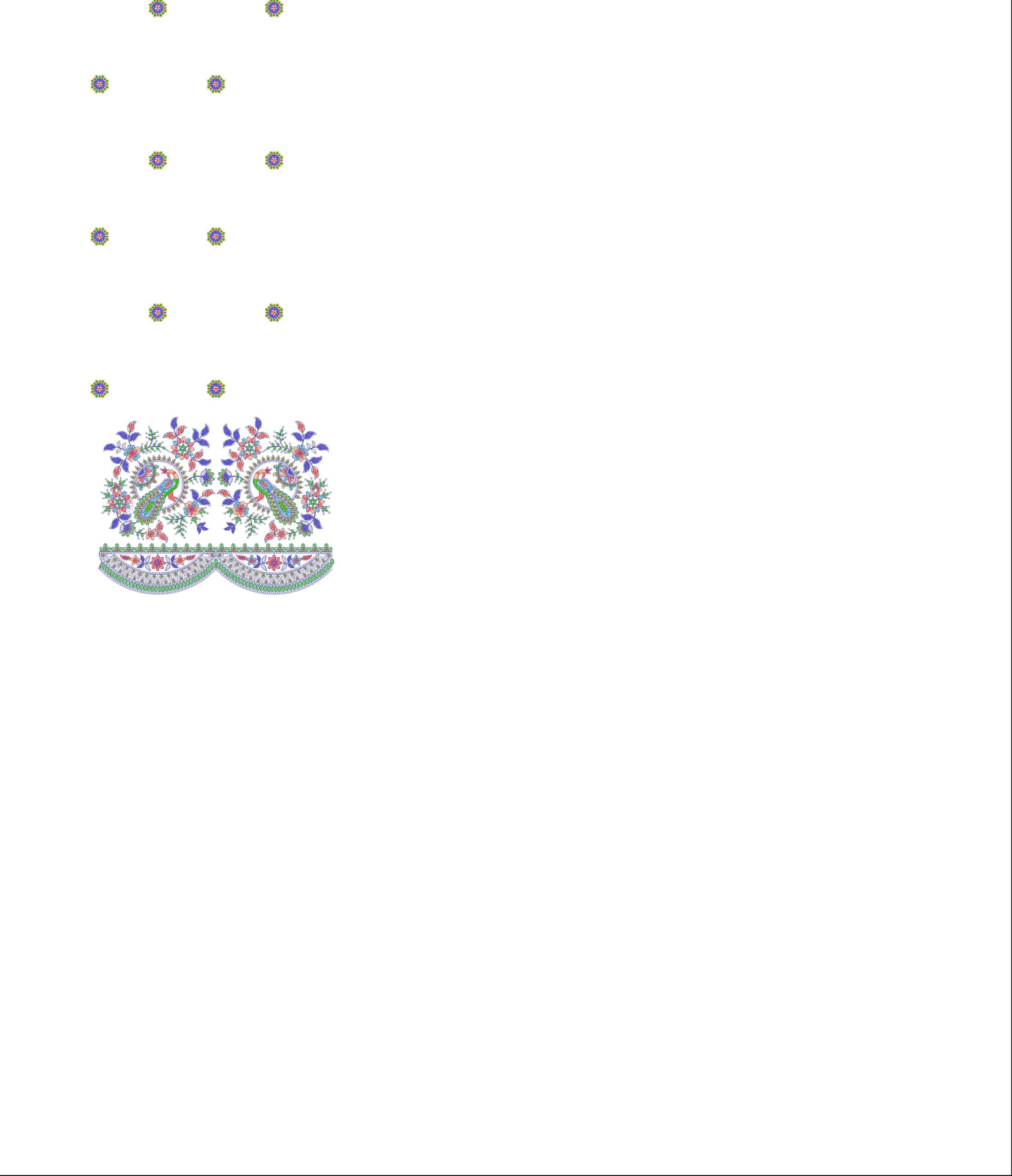 beads all-over design 607