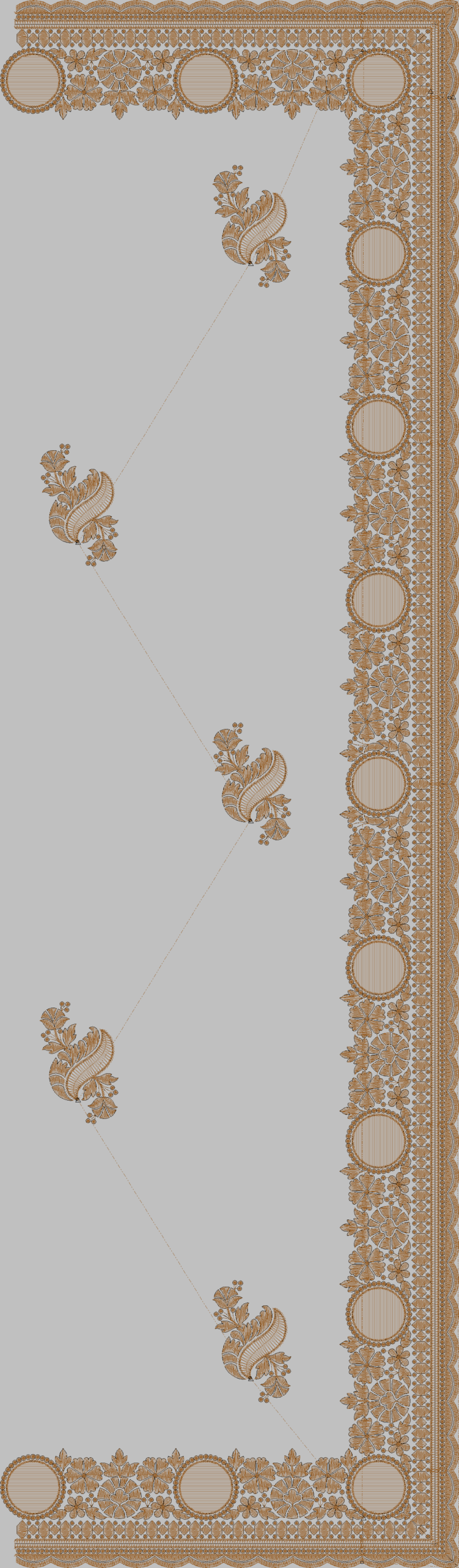 Designer Multi Saree 614