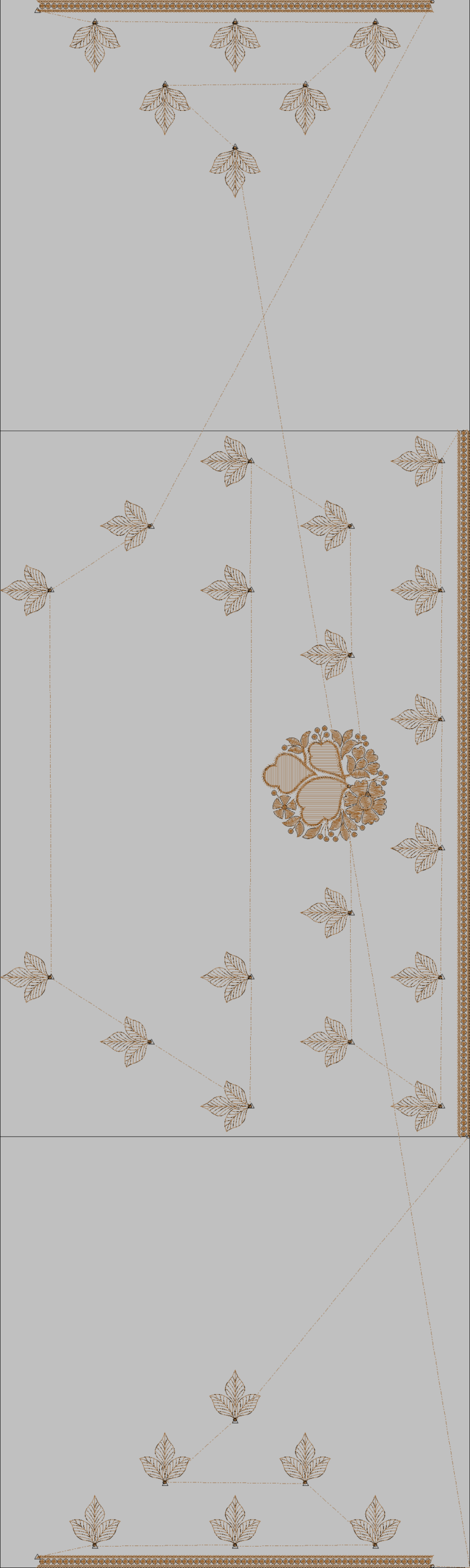 Designer Multi Saree 615 - Image 2