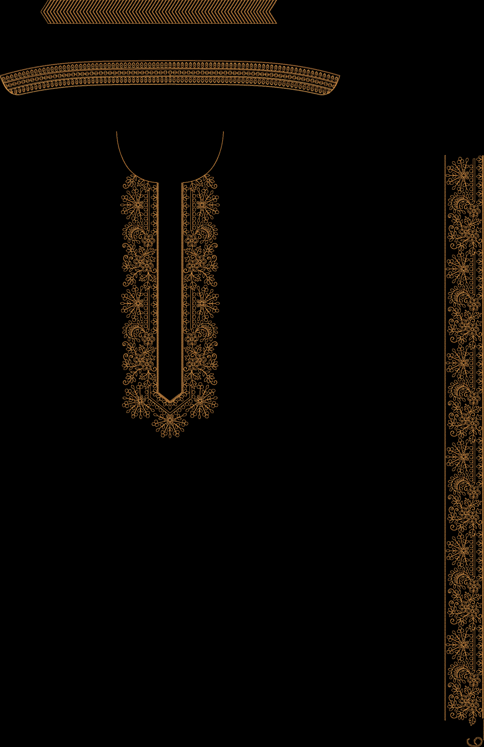 300+ MEN'S KURTA EMB DESIGN BUNDLE - Image 28