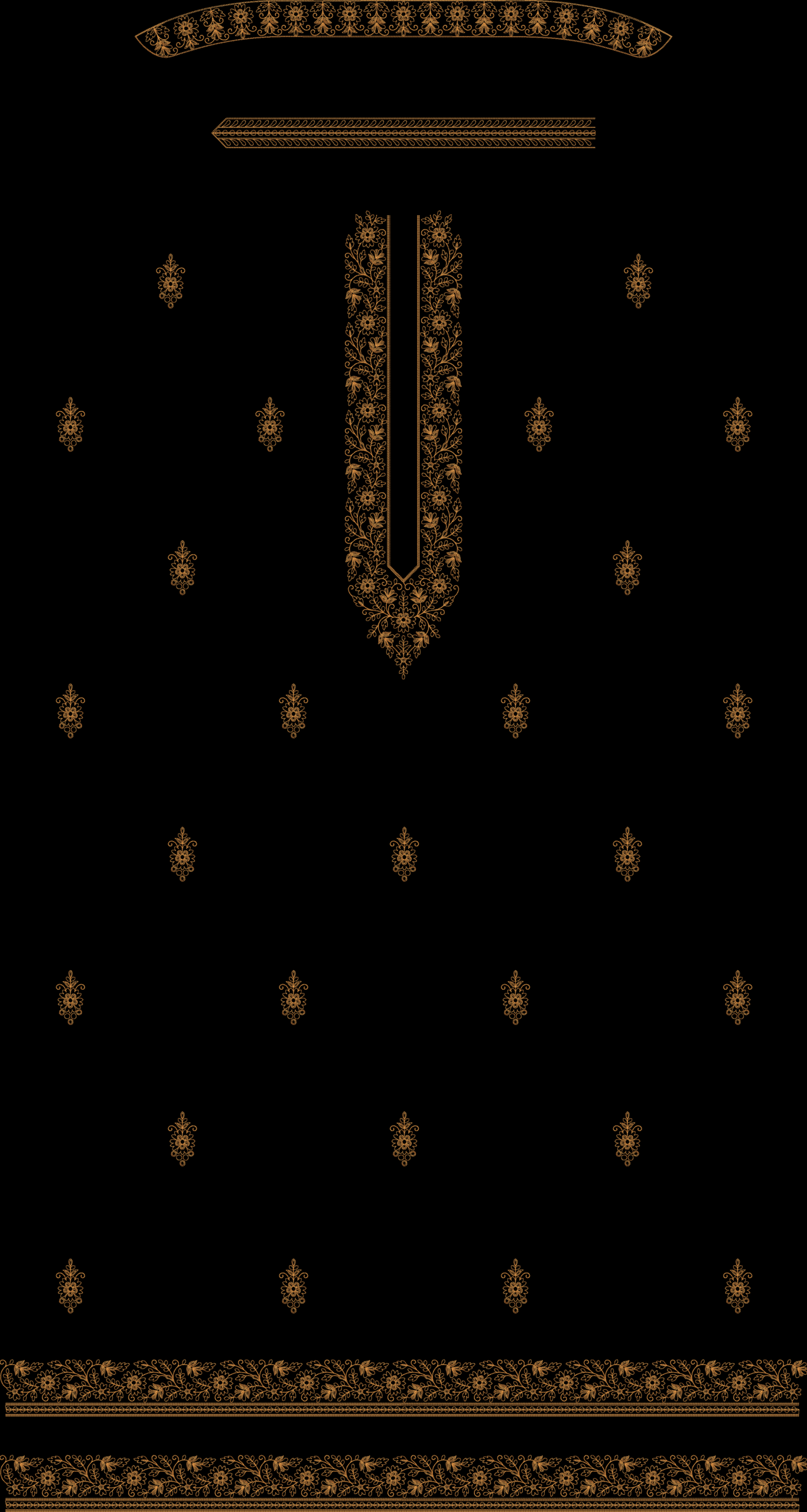 300+ MEN'S KURTA EMB DESIGN BUNDLE - Image 22