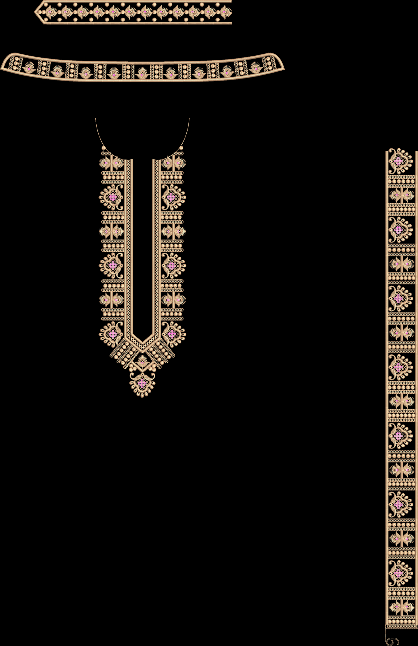 300+ MEN'S KURTA EMB DESIGN BUNDLE - Image 13