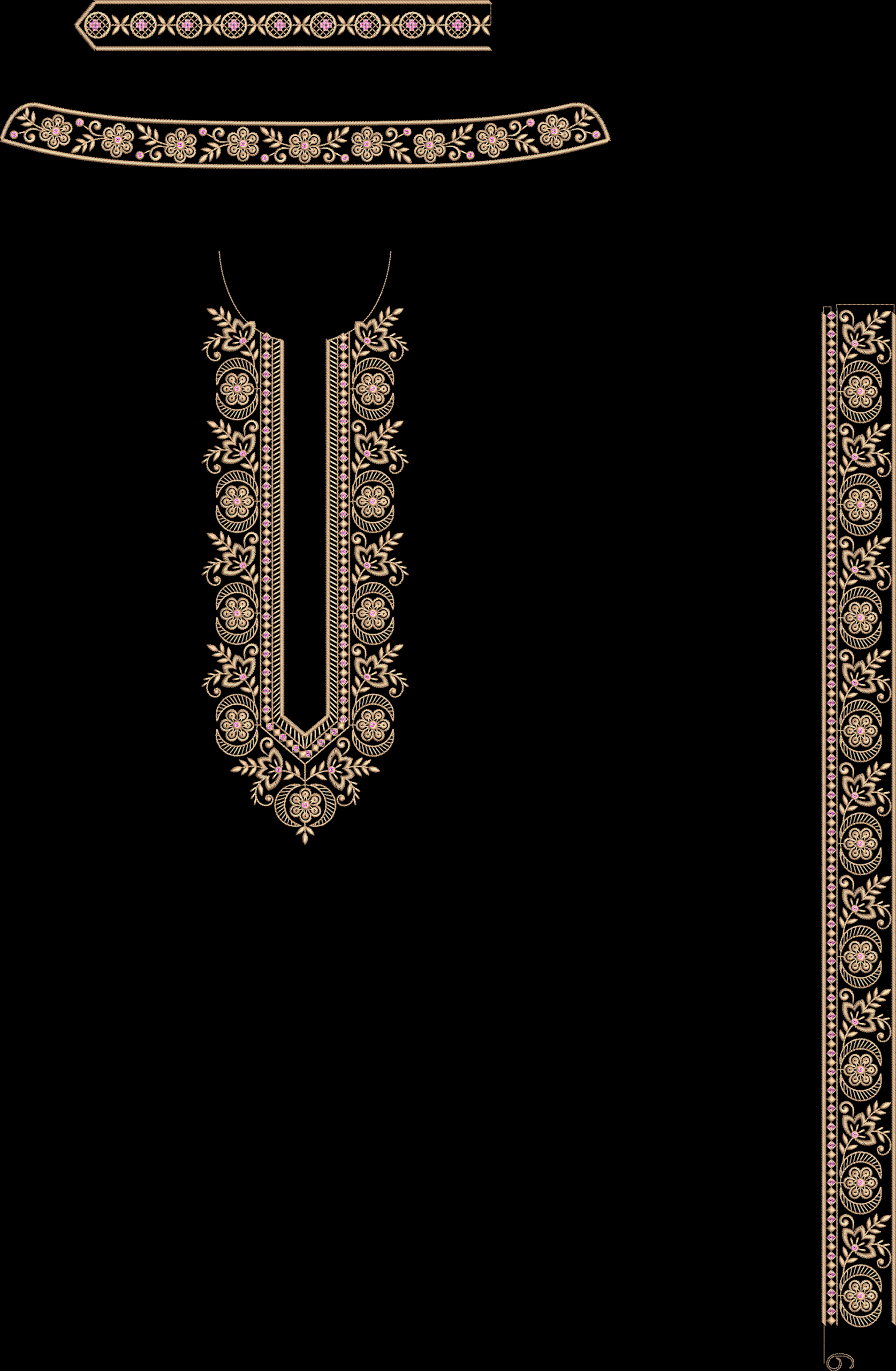 300+ MEN'S KURTA EMB DESIGN BUNDLE - Image 11