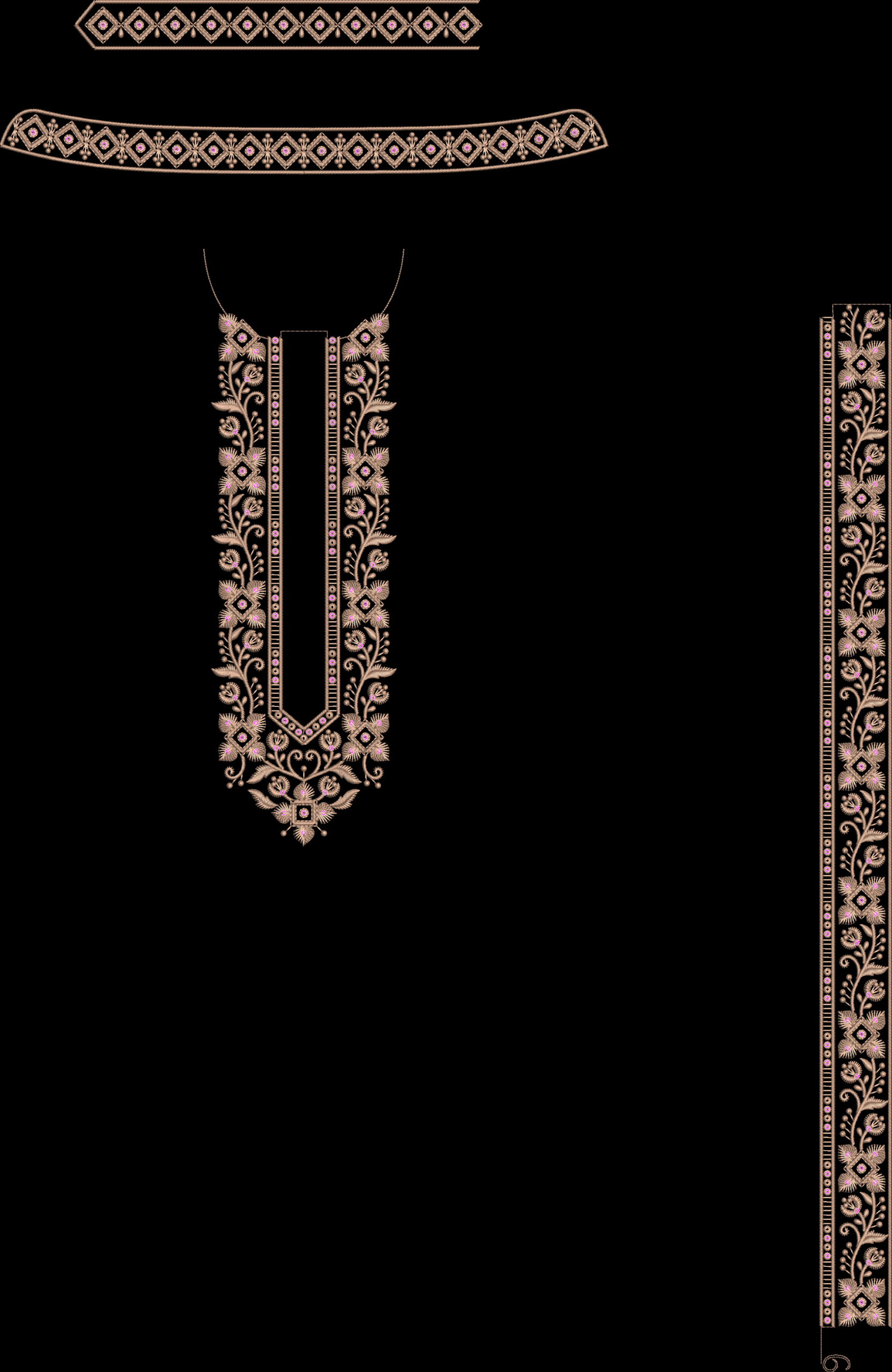 300+ MEN'S KURTA EMB DESIGN BUNDLE - Image 10