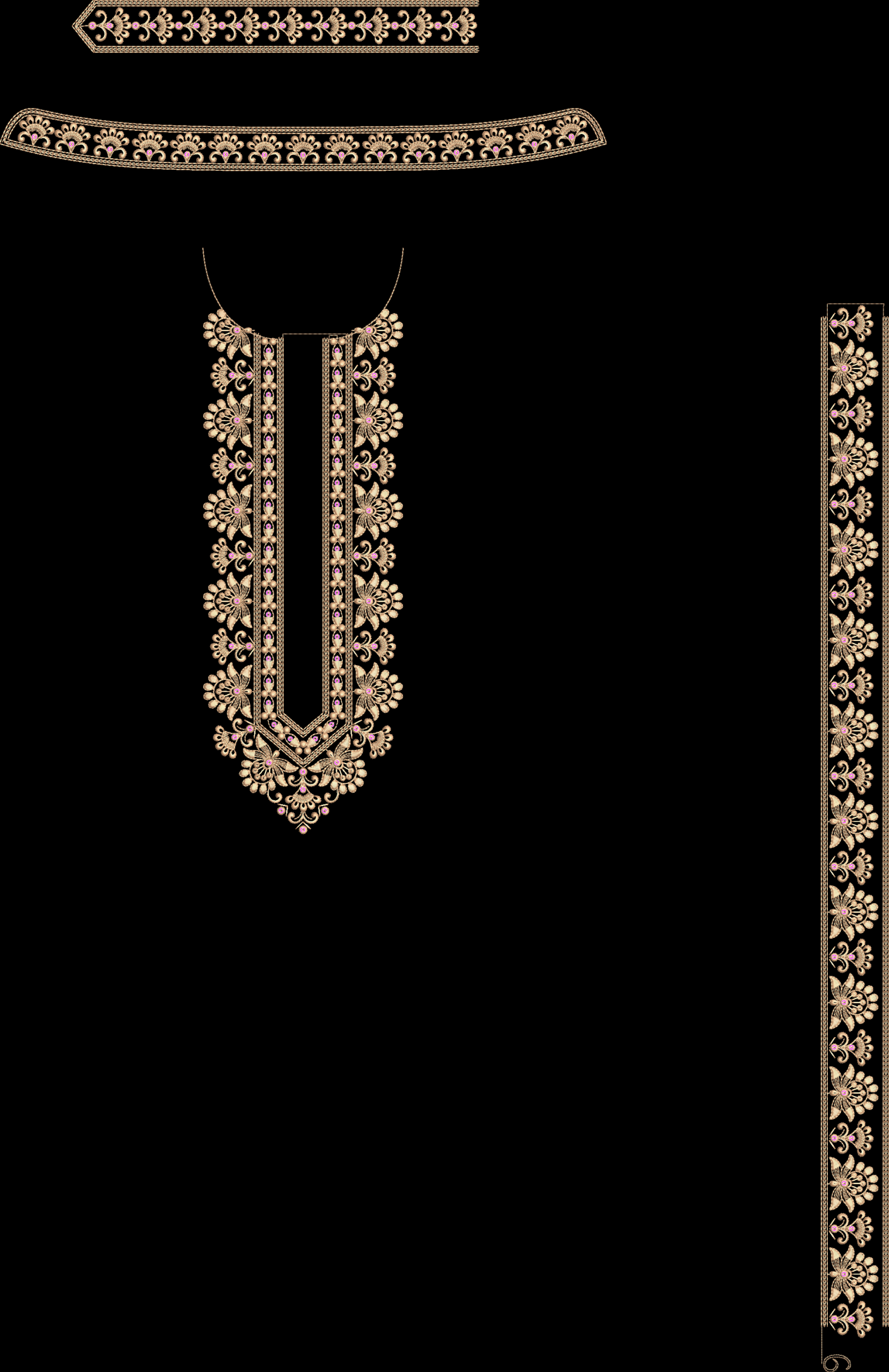 300+ MEN'S KURTA EMB DESIGN BUNDLE - Image 4