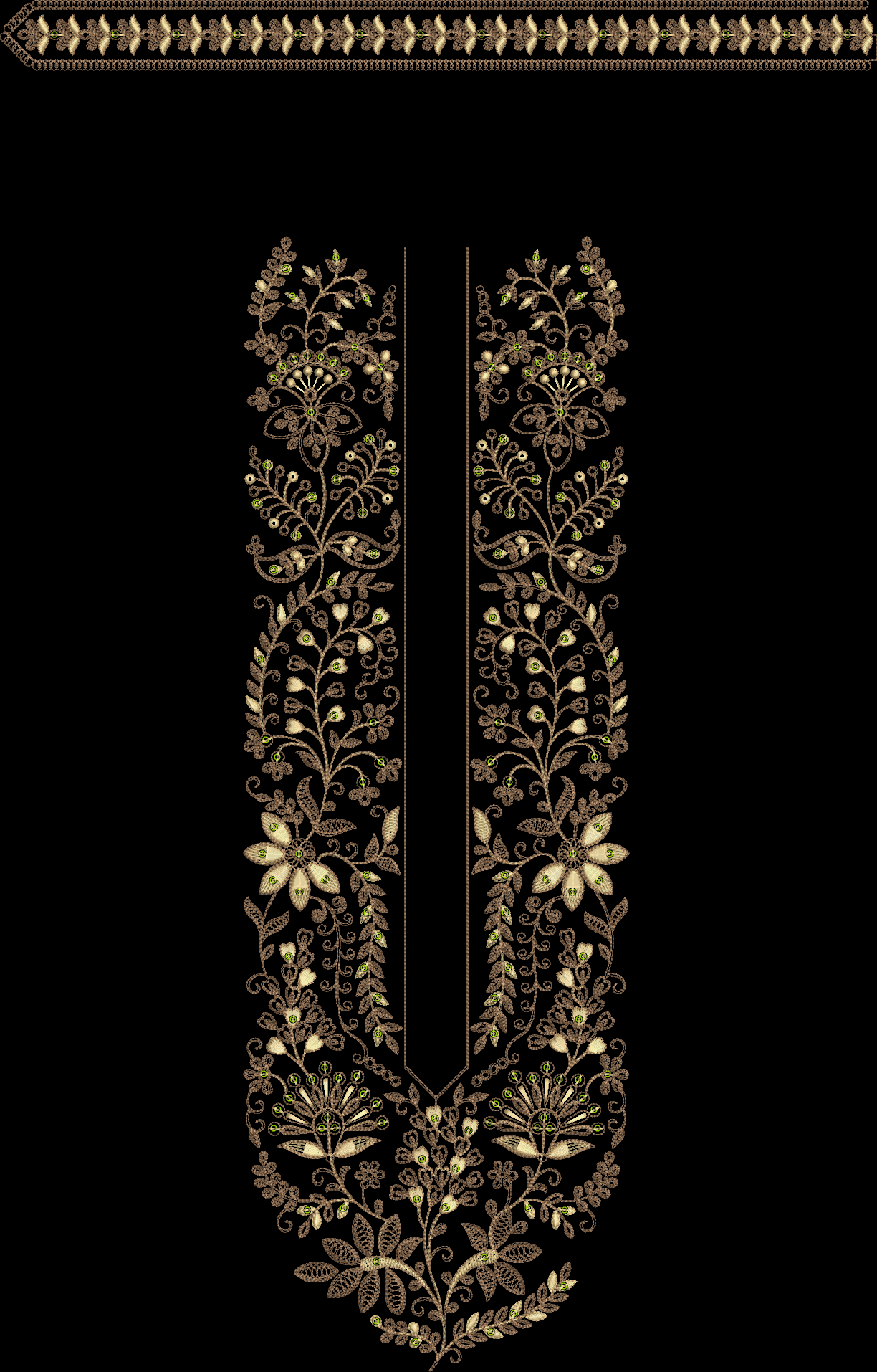 300+ MEN'S KURTA EMB DESIGN BUNDLE - Image 3
