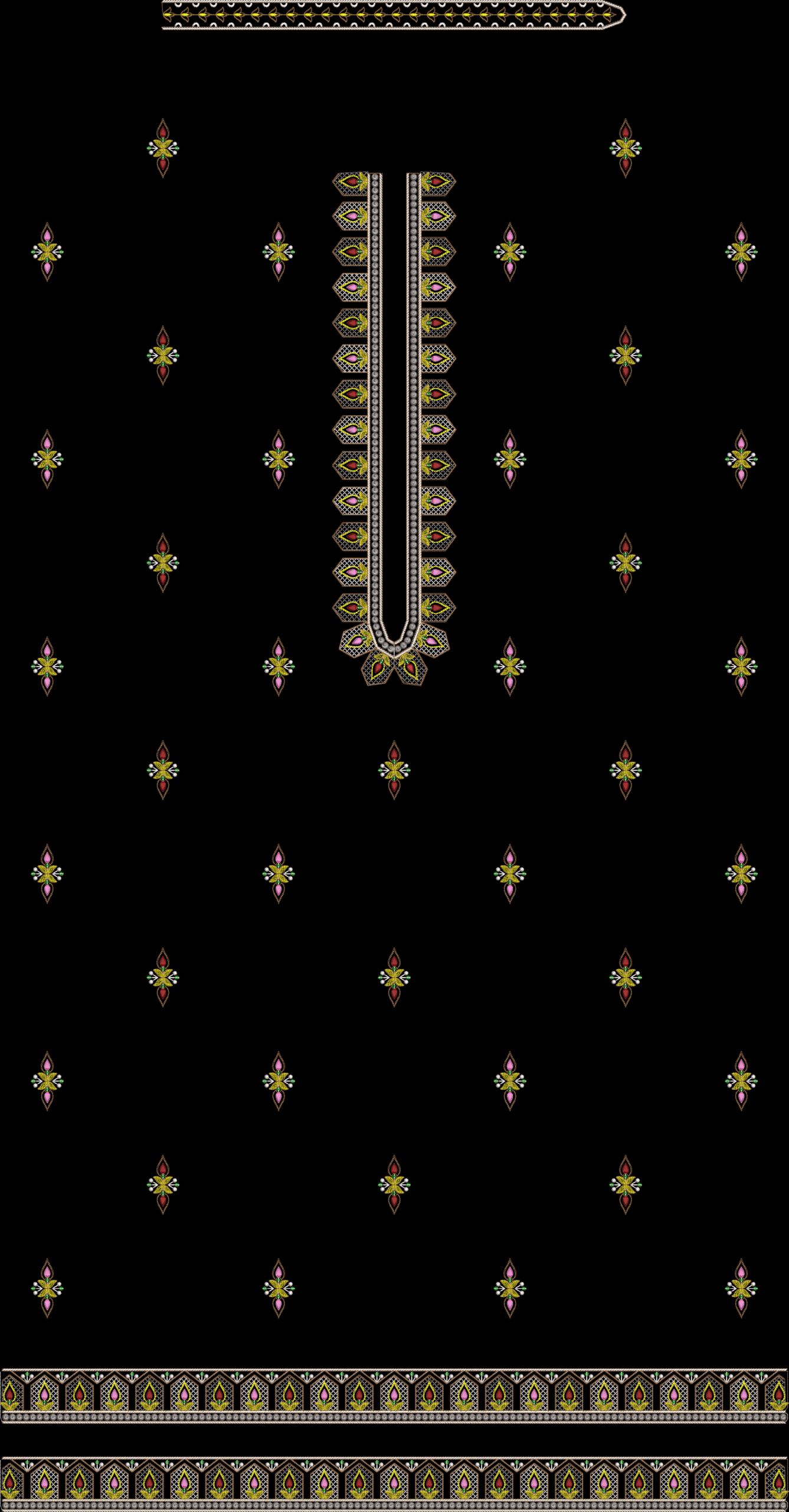 300+ MEN'S KURTA EMB DESIGN BUNDLE - Image 20
