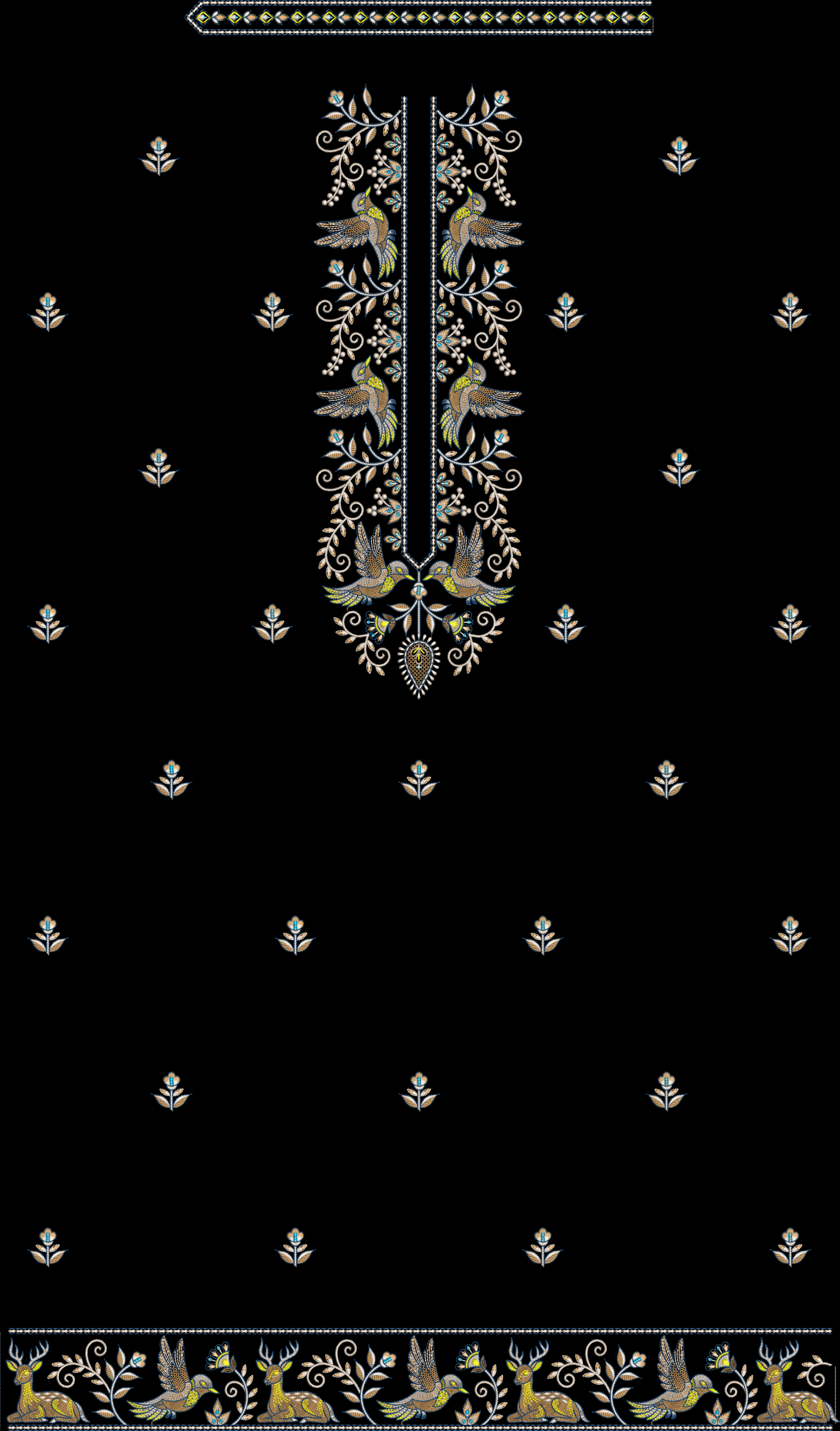 300+ MEN'S KURTA EMB DESIGN BUNDLE - Image 8