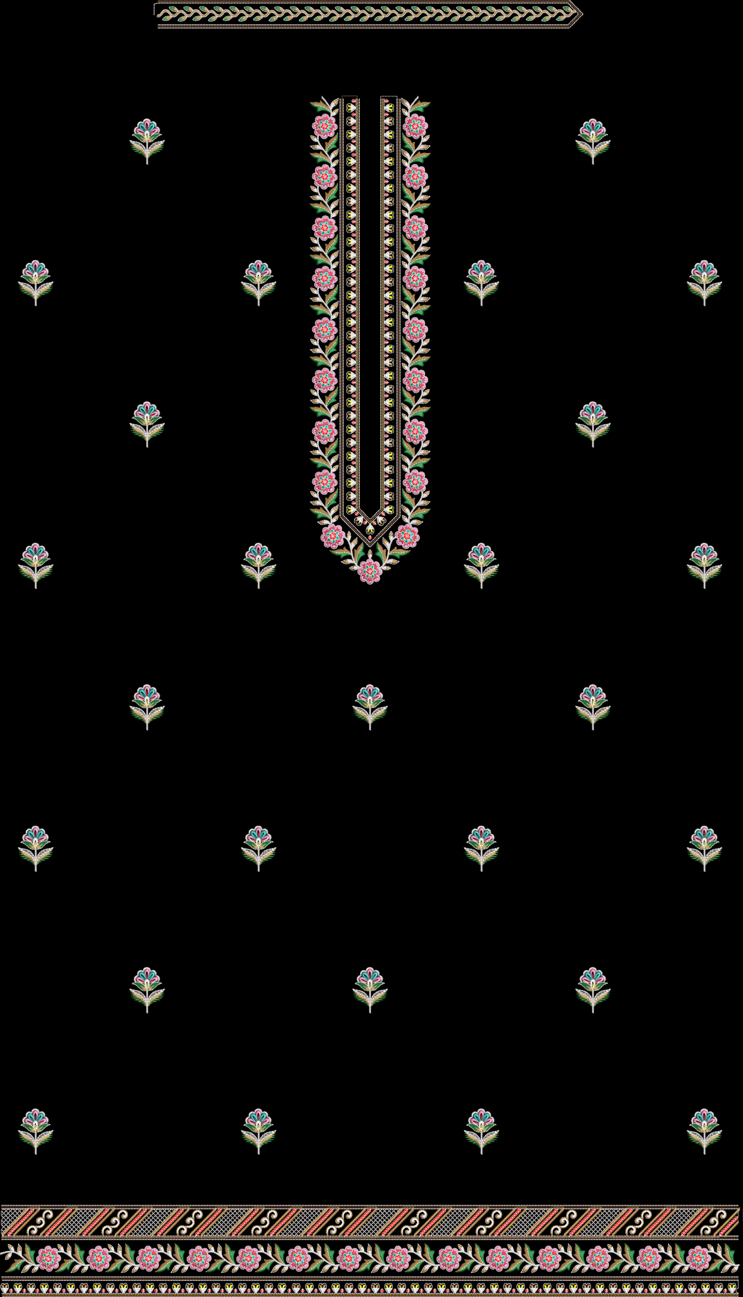 300+ MEN'S KURTA EMB DESIGN BUNDLE - Image 6