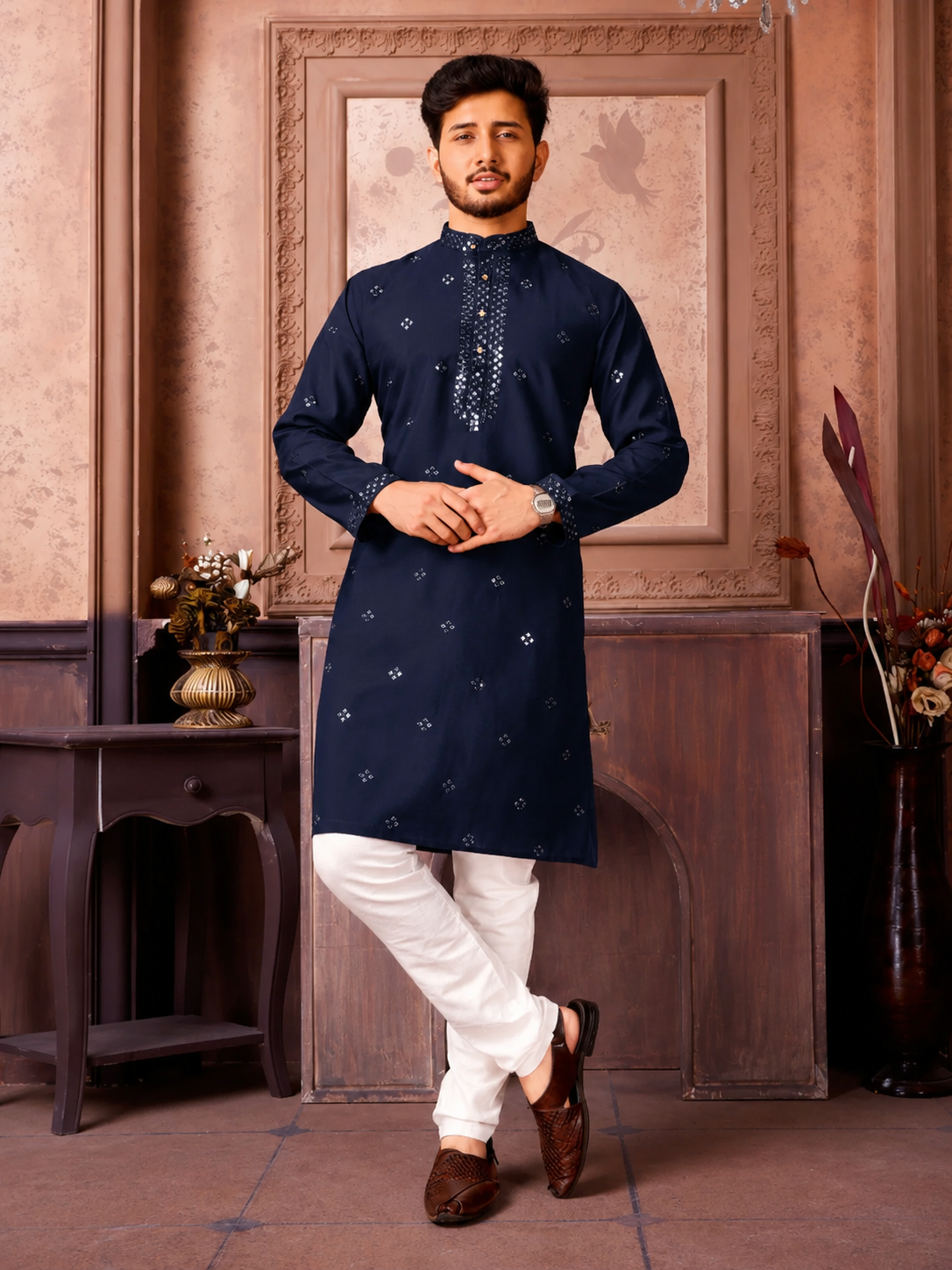 300+ MEN'S KURTA EMB DESIGN BUNDLE