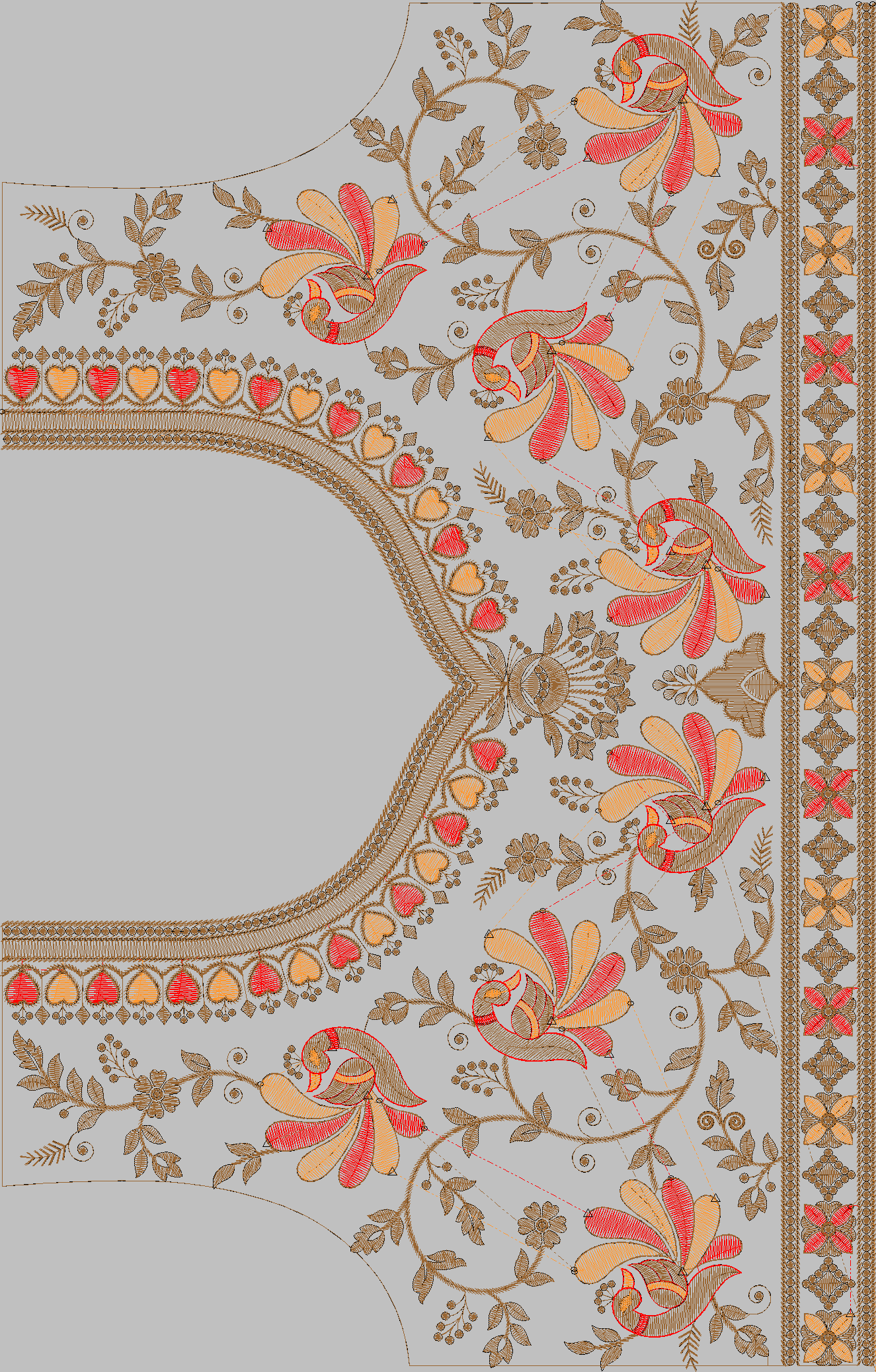 Figure Saree with Farma Blouse 31 - Image 2