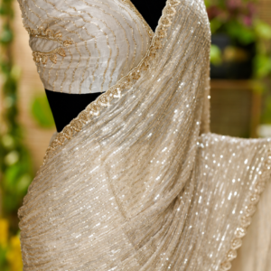 Premium 9mm + 3mm Sequin Saree