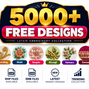 Get 5000+ Latest Embroidery Designs absolutely FREE